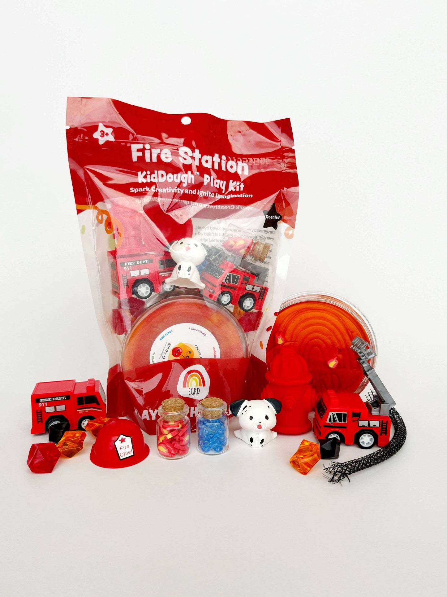 Fire Station (Cherry Mango) KidDough Play Kit - Caitly