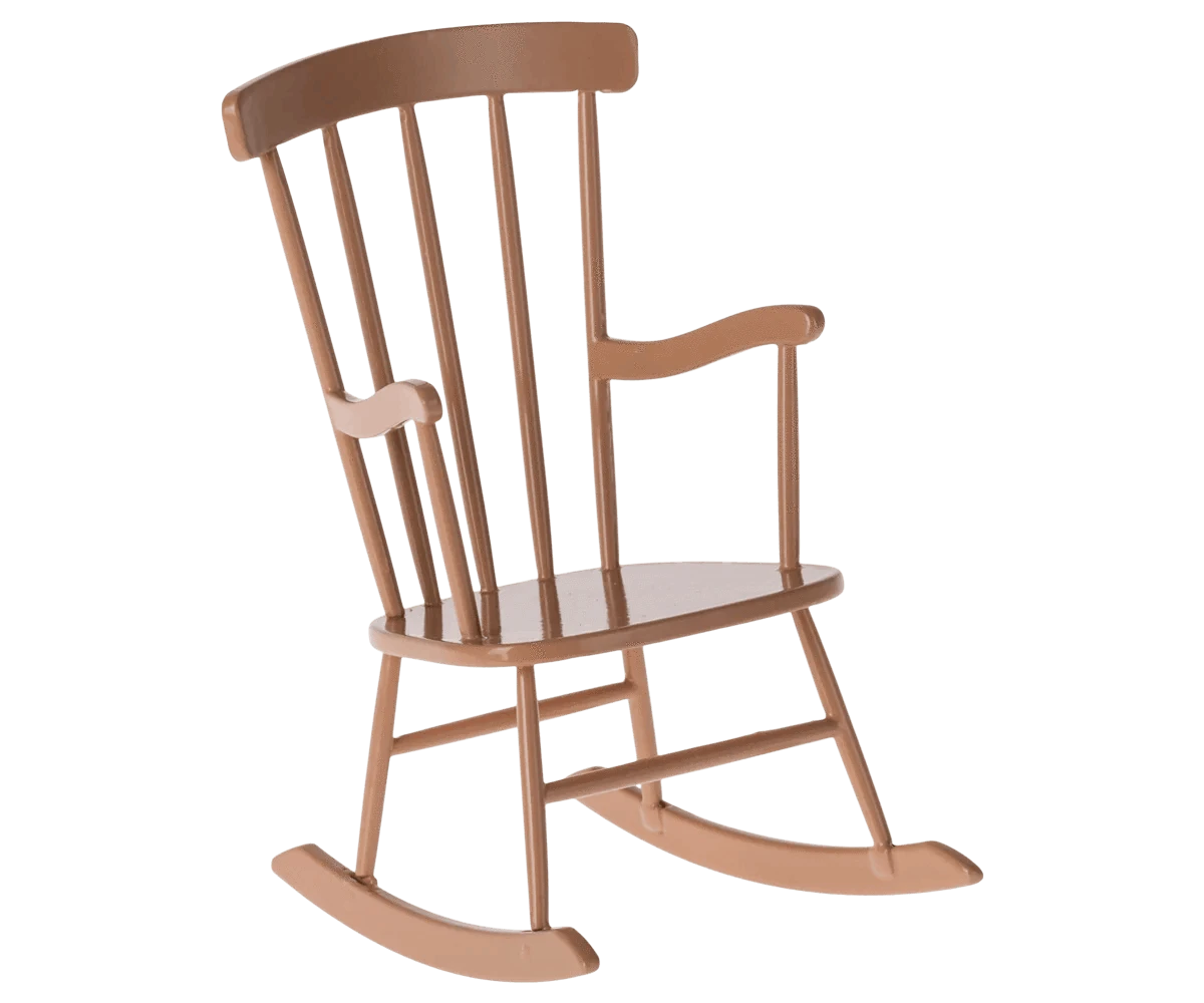 Maileg Rocking Chair, Mini - Dark Powder - Caitly