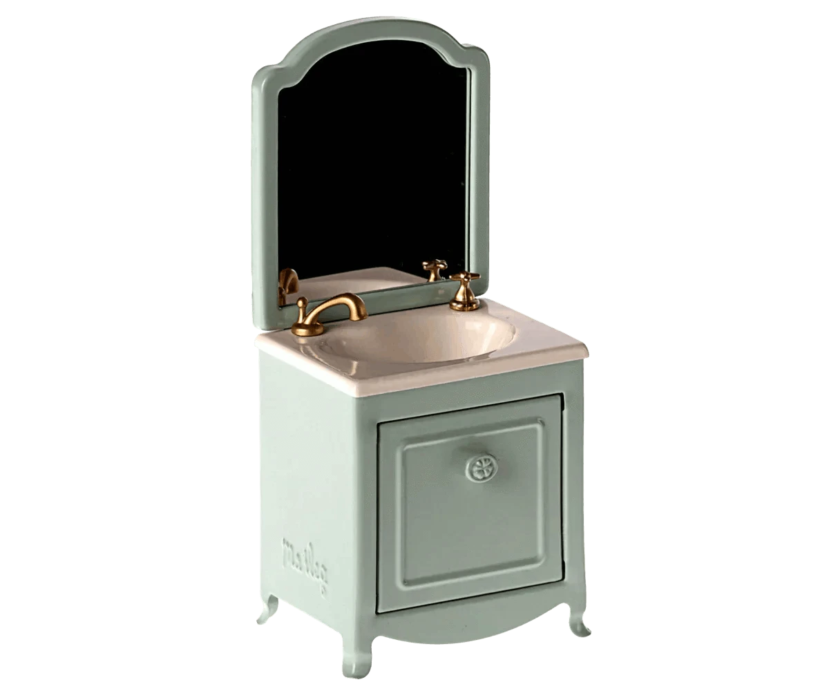Maileg Sink dresser, Mouse - Mint - Caitly