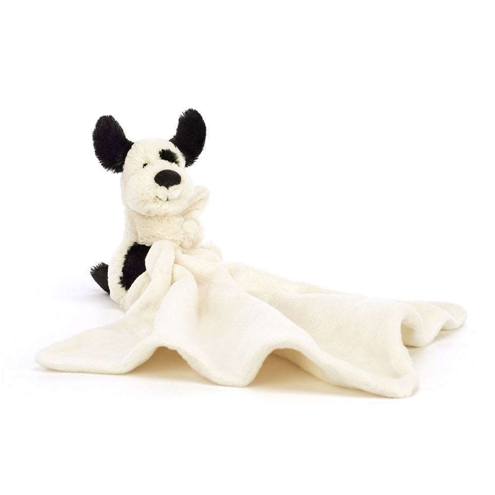 Bashful Black & Cream Puppy Soother - Caitly