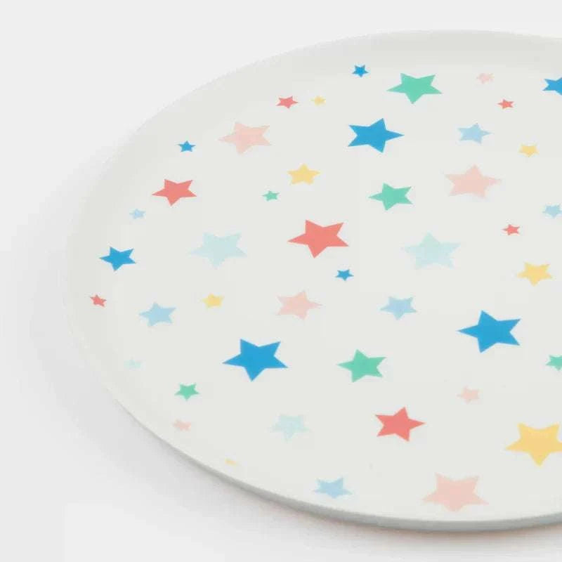 Meri Meri Star Pattern Reusable Large Plates - Caitly