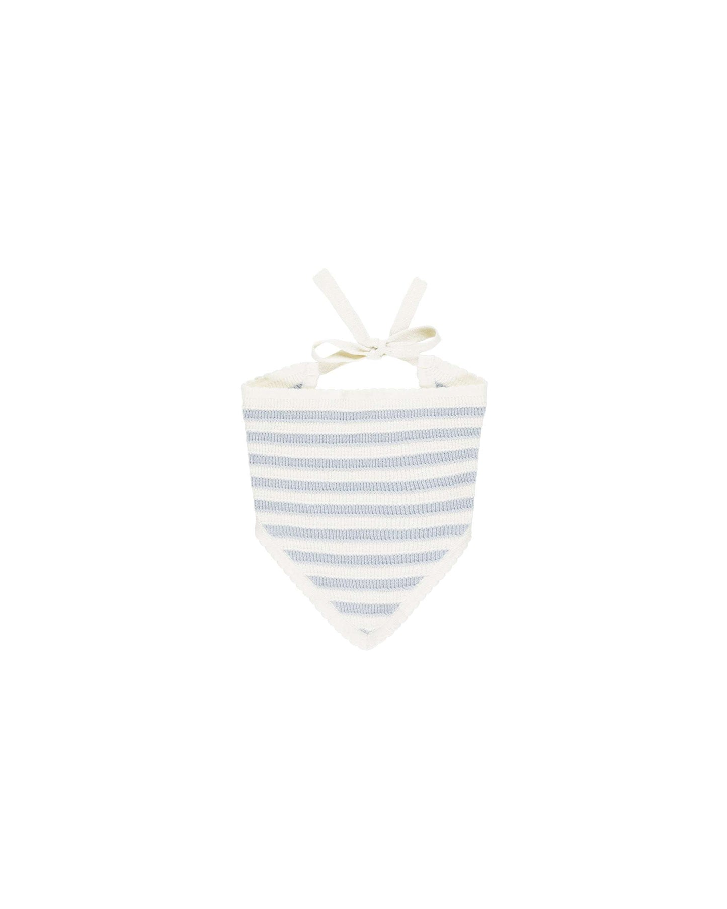 Rylee + Cru Crochet Scarf Headband || Light Blue Stripe - Caitly