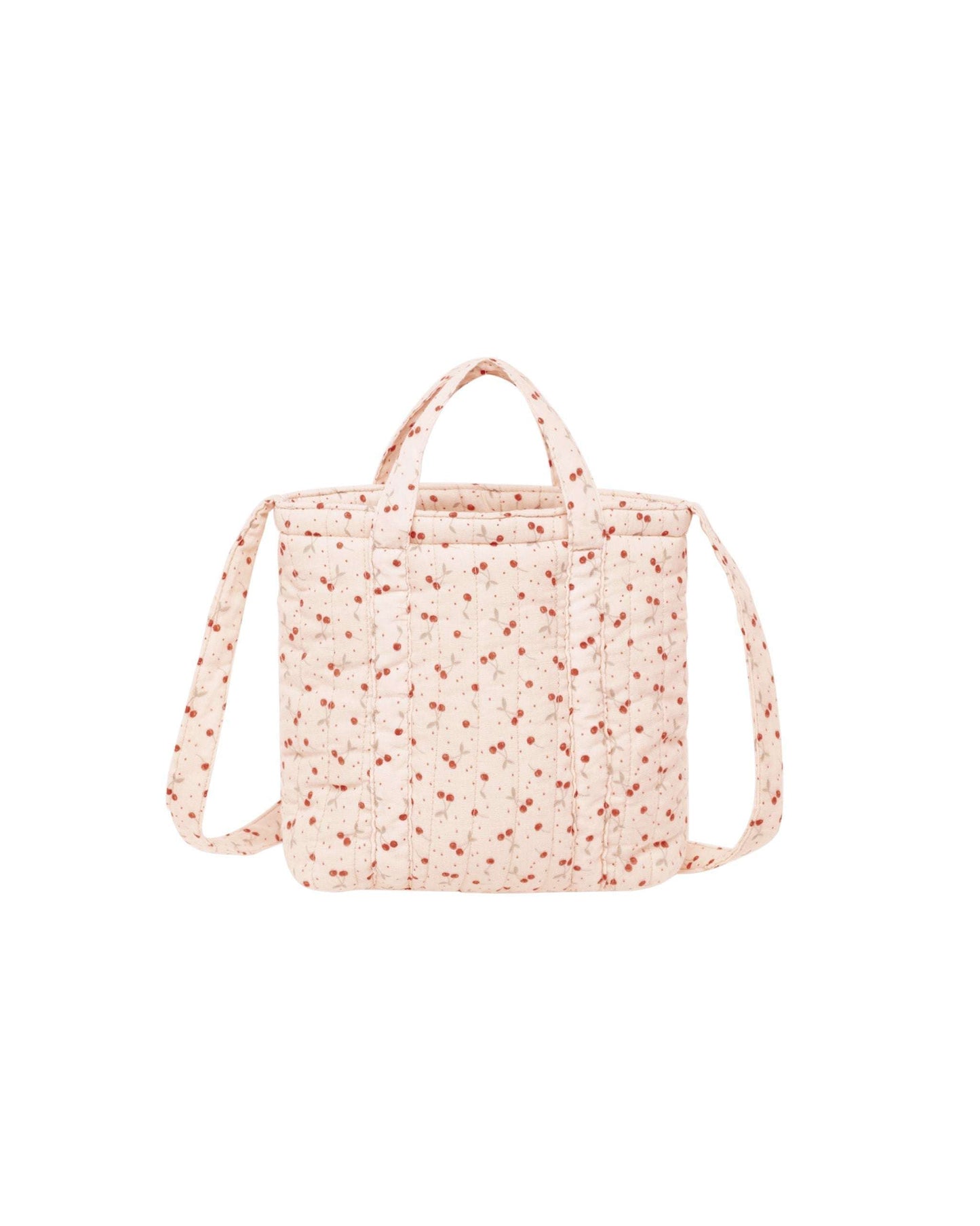 Rylee + Cru Quilted Tote Bag || Cherries - Caitly