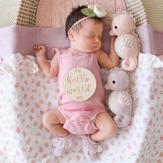Cuddle + Kind Baby Seahorse Lilac - Caitly
