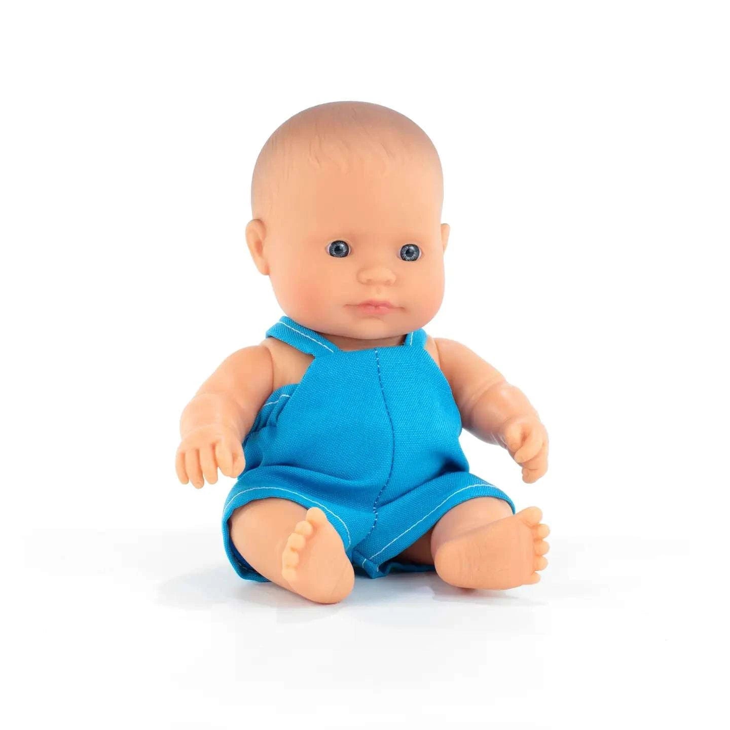 Miniland Baby Doll Caucasian Boy 8 1/4'' - Caitly