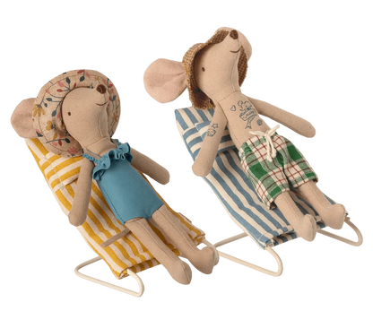 Maileg Beach Chair Set for Mice Jelly cat