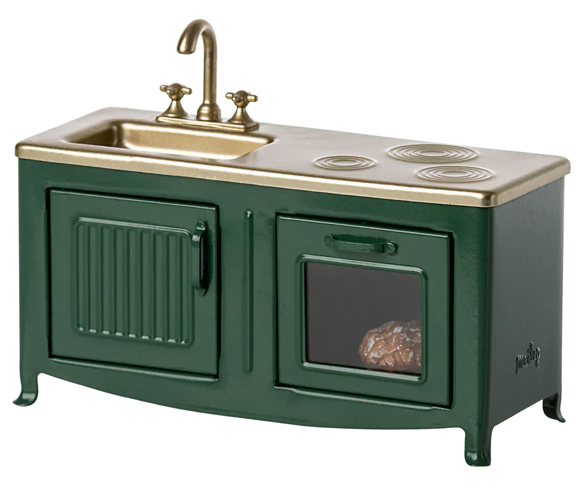 Maileg Kitchen, Mouse - Dark Green - Caitly