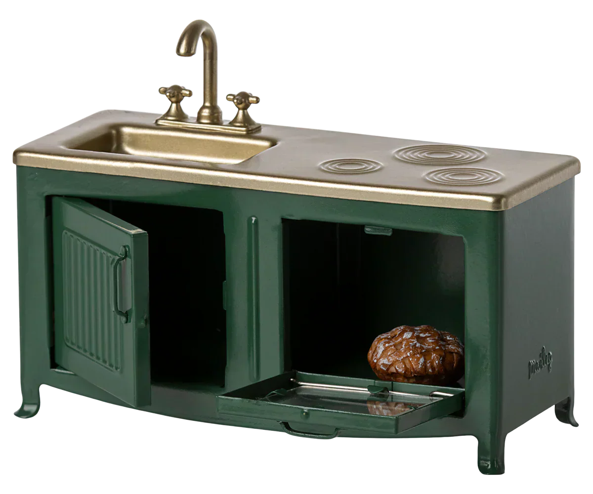 Maileg Kitchen, Mouse - Dark Green - Caitly