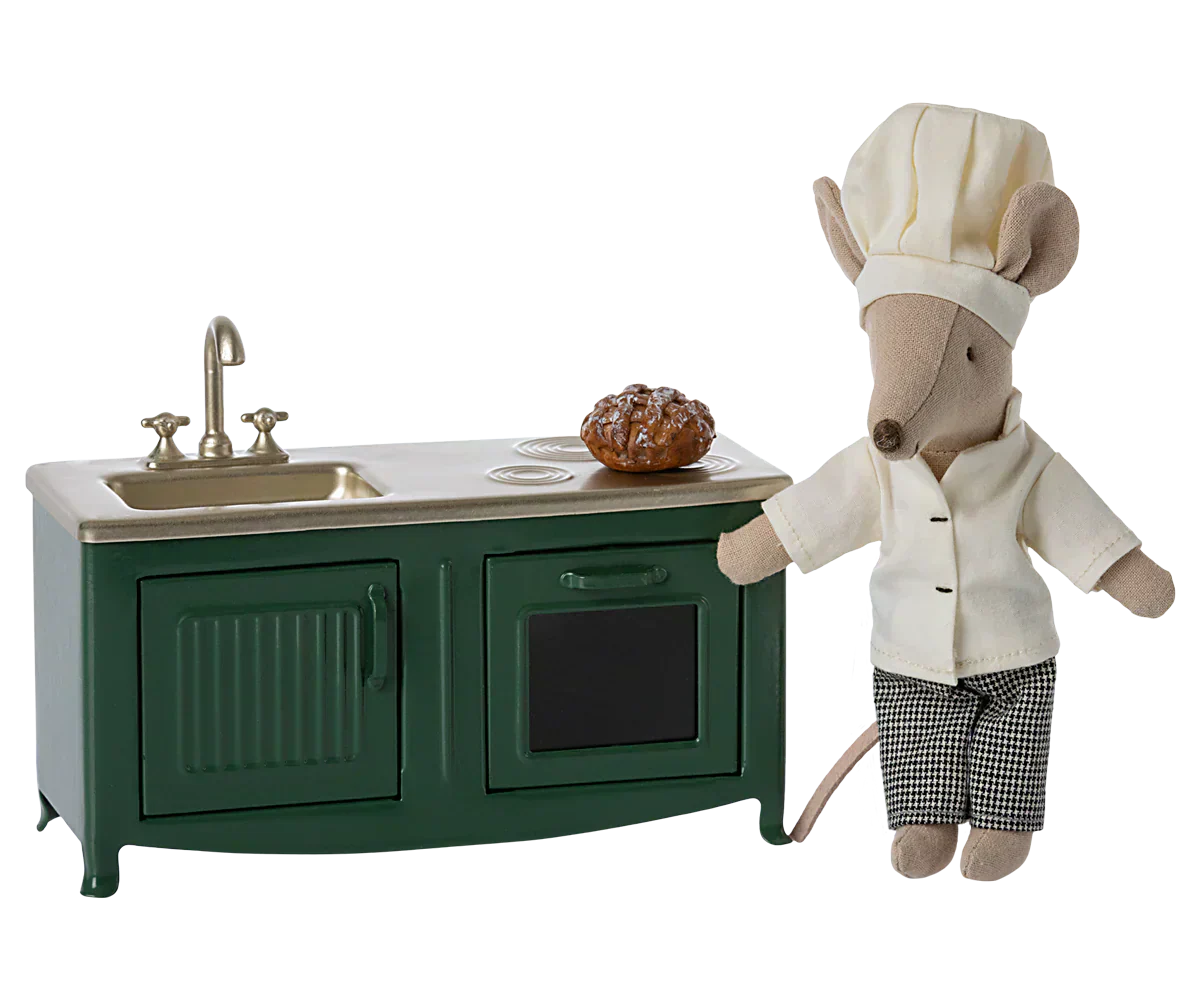 Maileg Kitchen, Mouse - Dark Green - Caitly