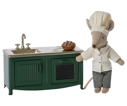 Maileg Kitchen, Mouse - Dark Green - Caitly
