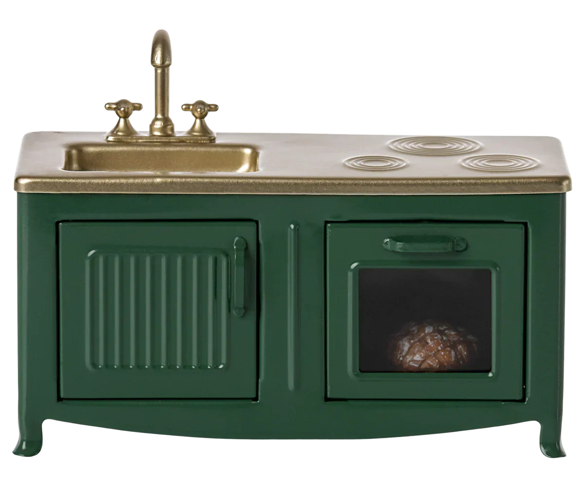 Maileg Kitchen, Mouse - Dark Green - Caitly