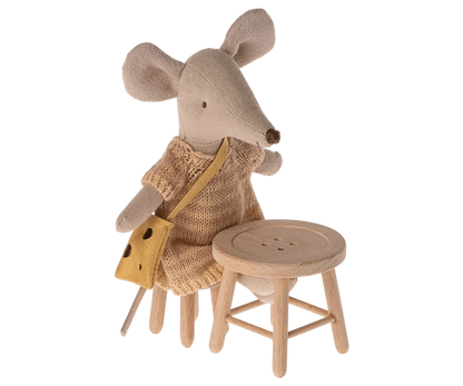 Maileg Table & Stool Set, Mouse - Caitly