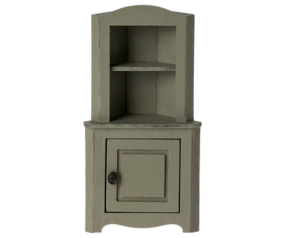 Maileg Corner Cabinet, Mouse - Light Green