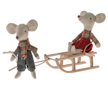 Maileg Sled, Mouse - Caitly