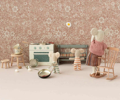 Maileg Rocking chair, Mouse - Dark Powder - Caitly