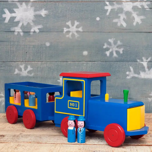 Mr Ellie Pooh Wooden Train with Passengers - Caitly
