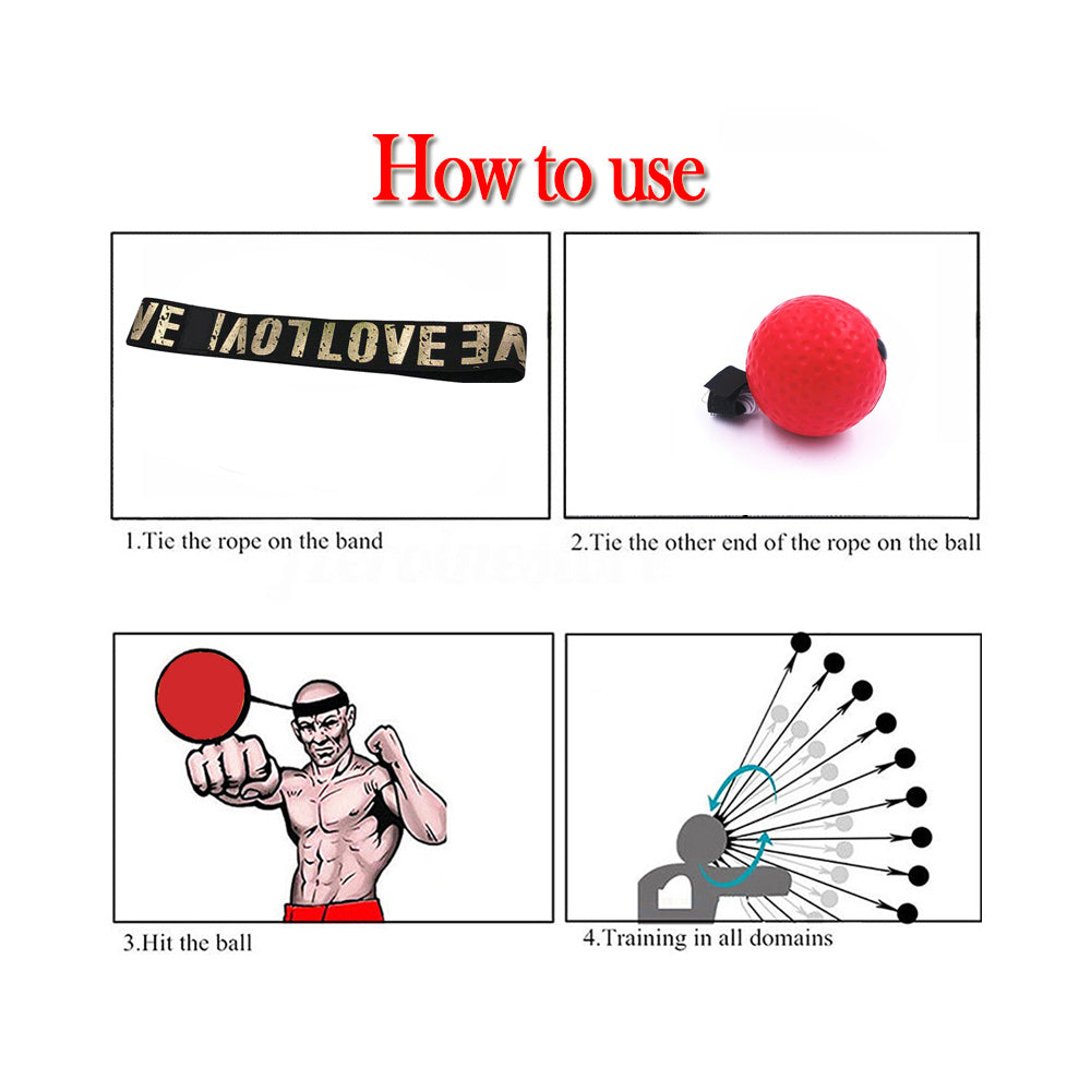 Boxing Reflex Ball Trainer - vuliza