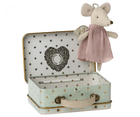 Maileg Angel Mouse in Suitcase - Caitly