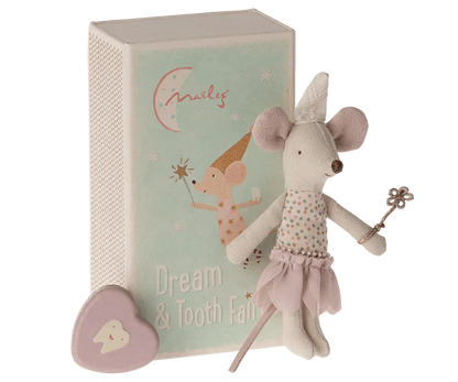 Maileg Tooth Fairy Mouse, Little Sister In Matchbox - Caitly