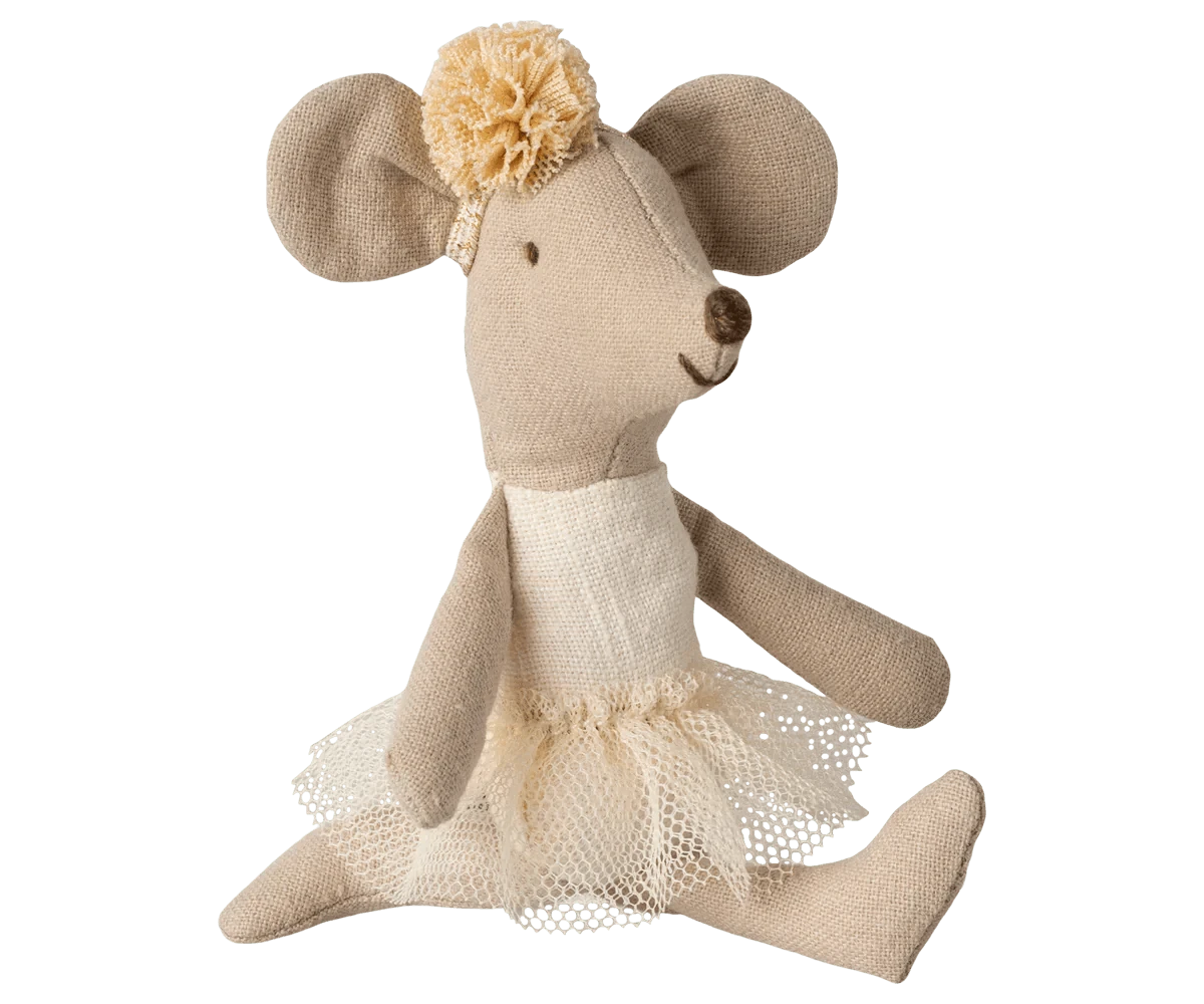 Maileg Ballerina Mouse, Little Sister - Off White - Caitly