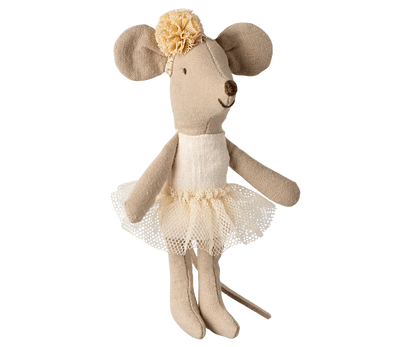 Maileg Ballerina Mouse, Little Sister - Off White - Caitly