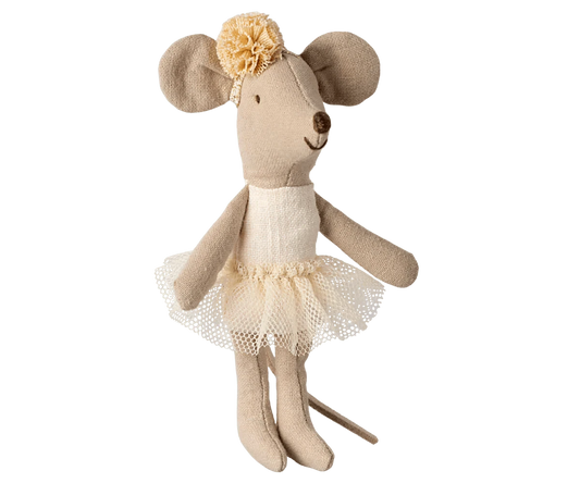 Maileg Ballerina Mouse, Little Sister - Off White - Caitly