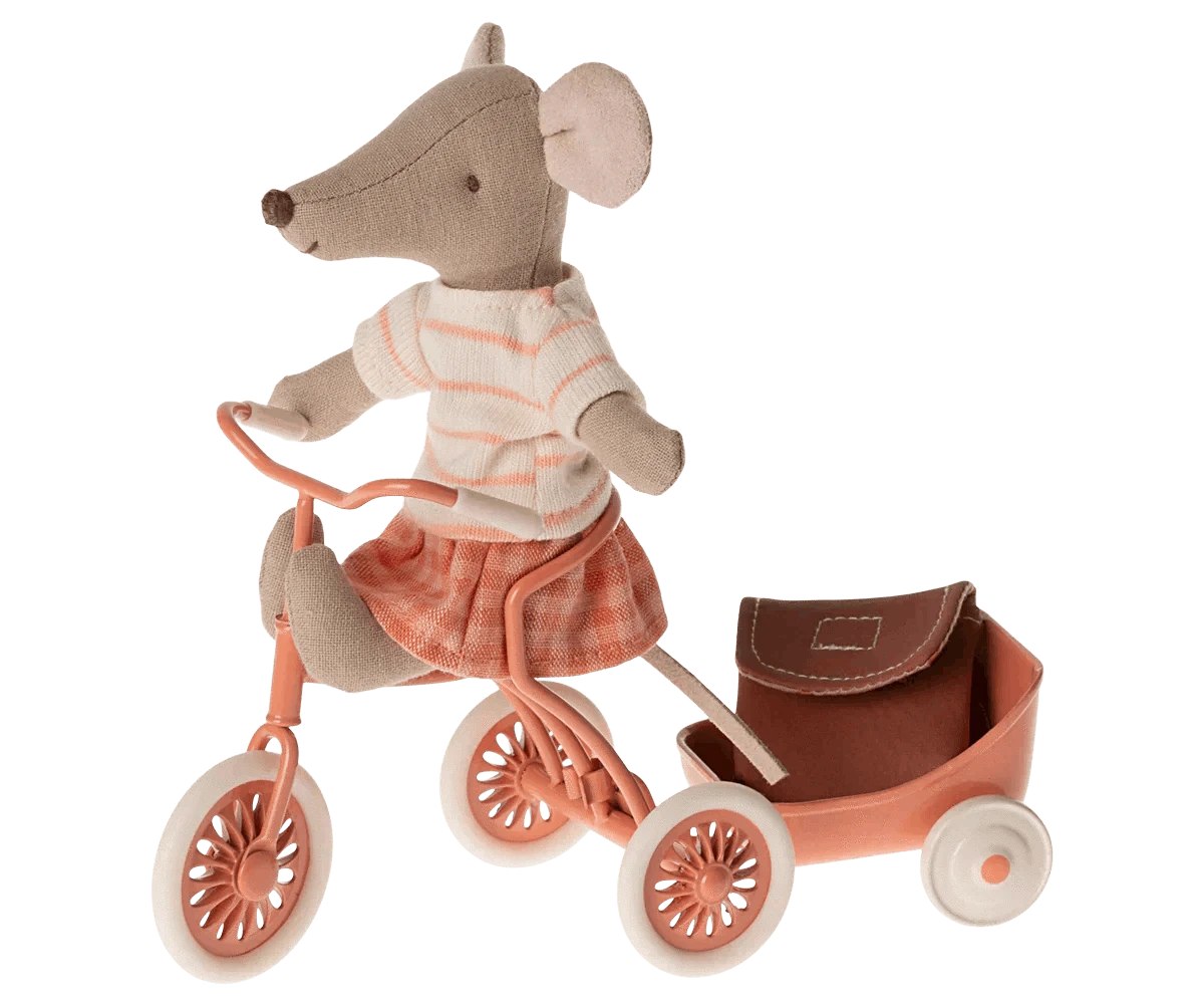 Maileg Tricycle Mouse Big Sister Coral - Caitly