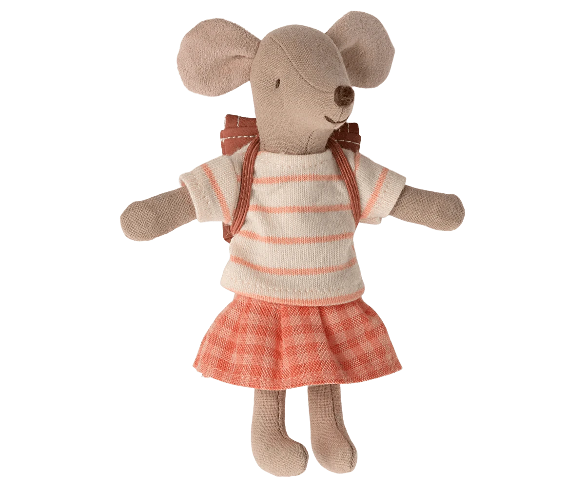 Maileg Tricycle Mouse Big Sister Coral - Caitly