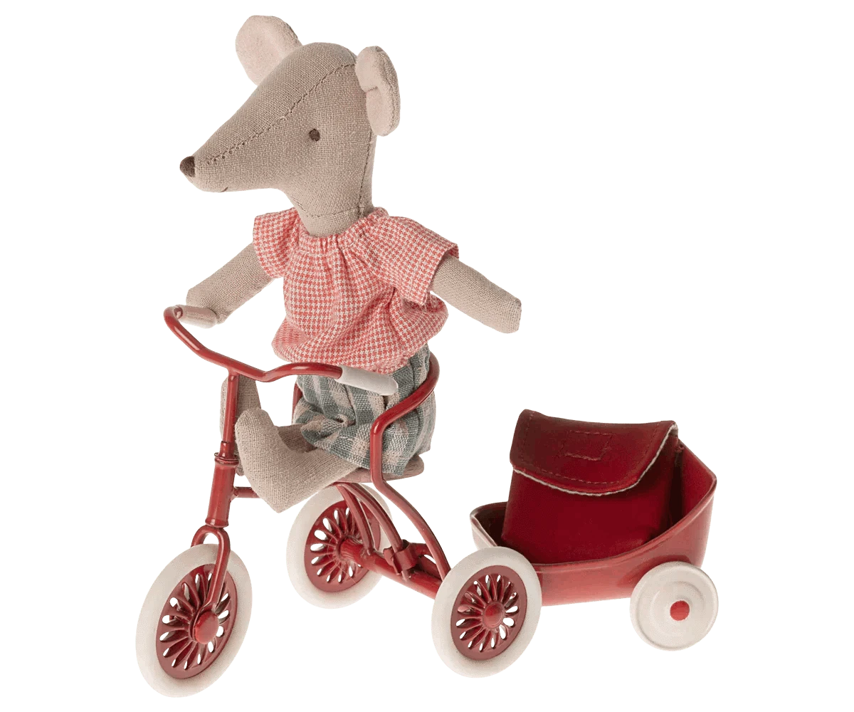 Maileg Tricycle Mouse Big Sister Red - Caitly