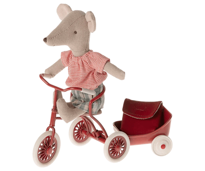Maileg Tricycle Mouse Big Sister Red - Caitly
