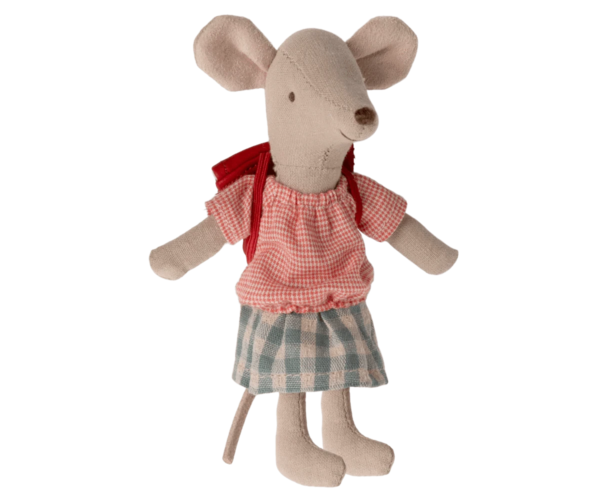 Maileg Tricycle Mouse Big Sister Red - Caitly