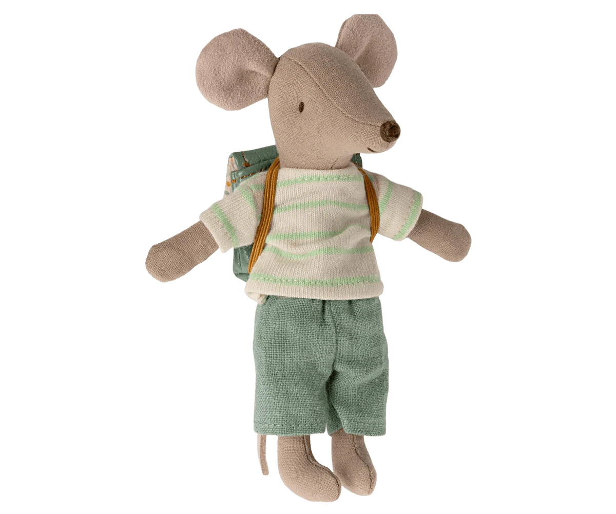Maileg Tricycle Mouse Big Brother, Mint - Caitly
