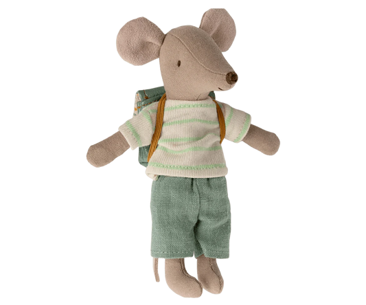 Maileg Tricycle Mouse Big Brother, Mint - Caitly