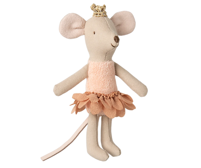 Maileg Princess Mouse, Little sister in Matchbox - Petal Skirt - Caitly