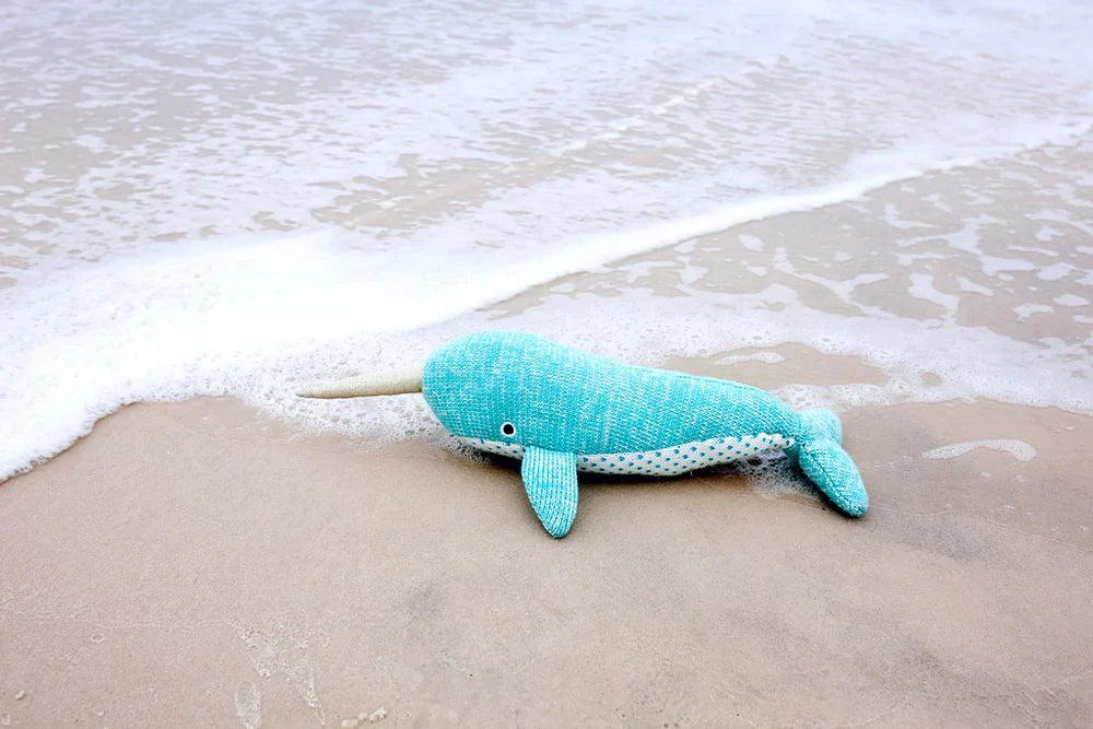 Mon Ami Nev Narwhal Knit Toy - Caitly