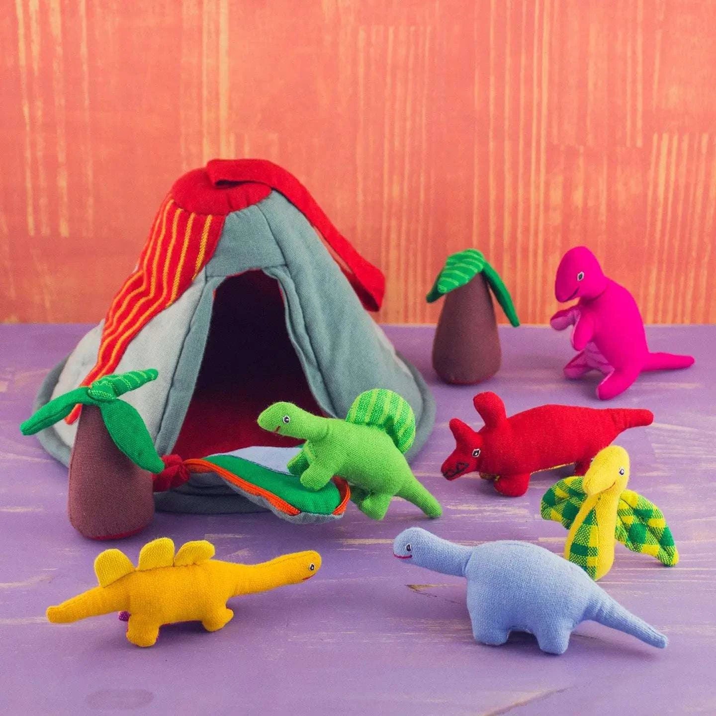 Mr Ellie Pooh Organic Cotton Playhouse Dinosaurs - Caitly