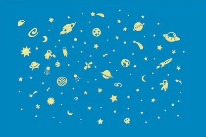 Space Adventure Series Glow in the Dark Wall Stickers - Caitly