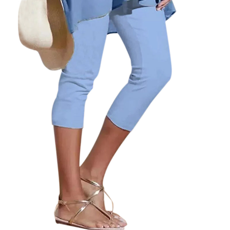 Women's Plain Casual Leggings - vuliza
