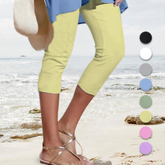 Women's Plain Casual Leggings - vuliza