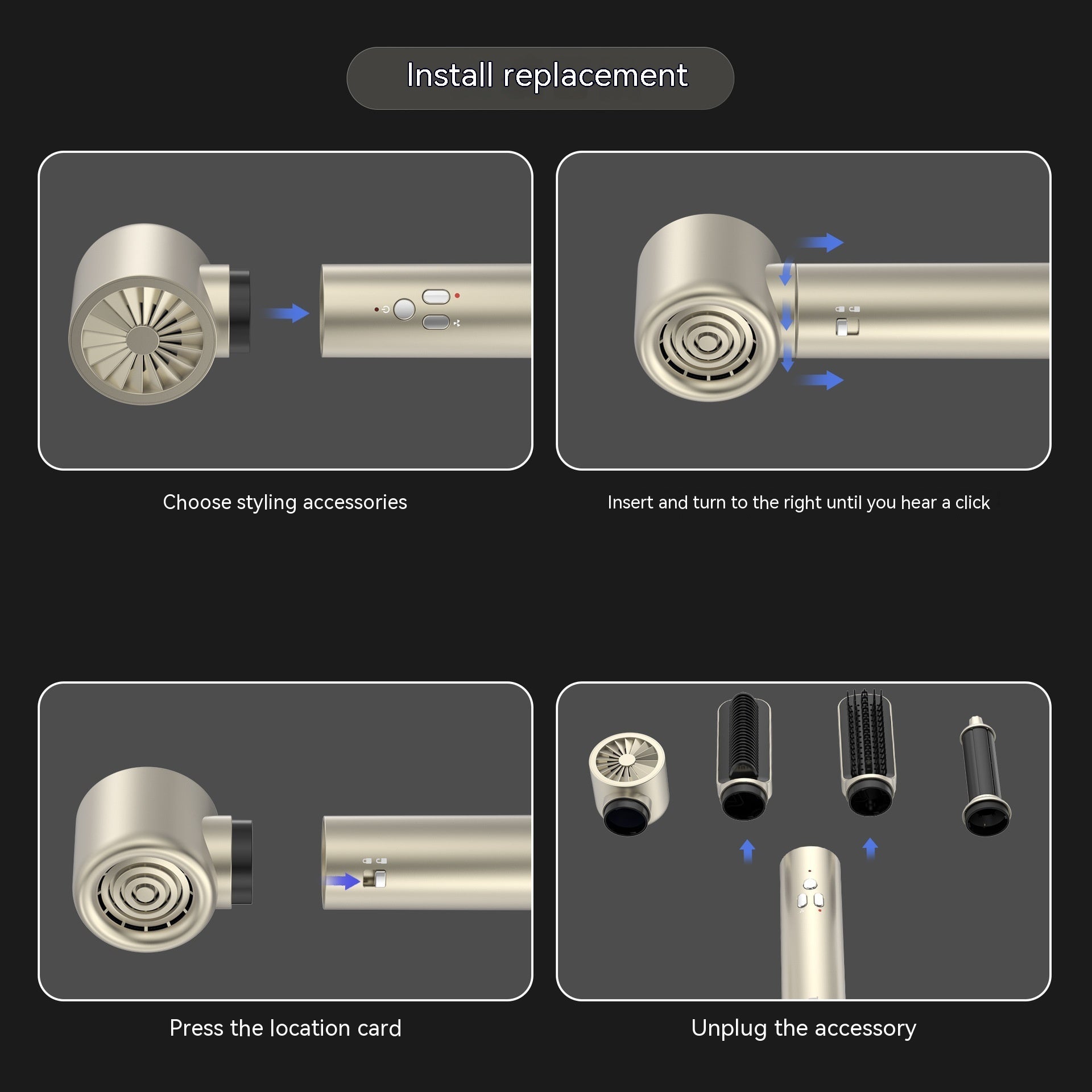 Automatic Multifunction Hair Dryer - vuliza