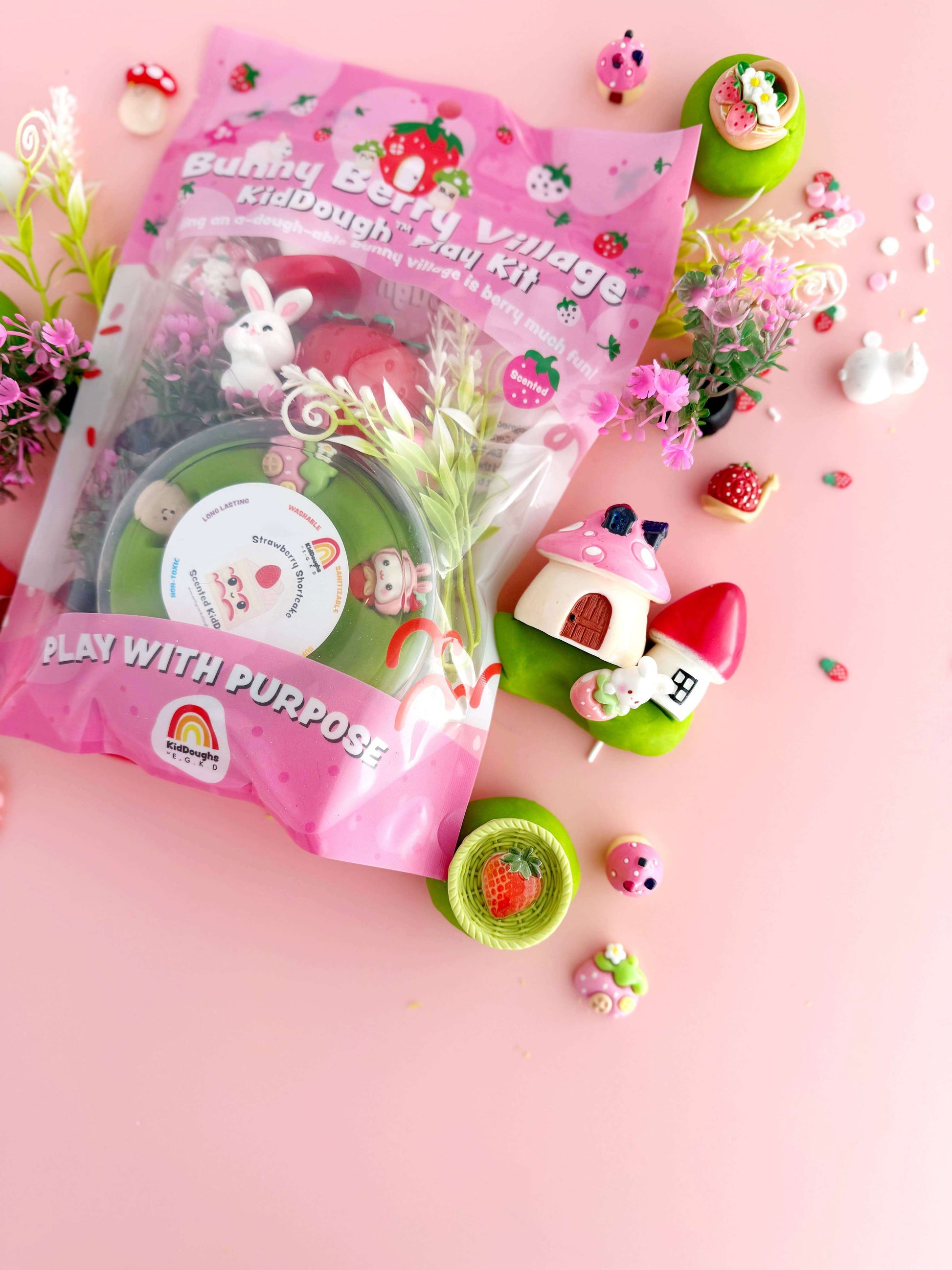 Bunny Berry Village KidDough Play Kit - Caitly