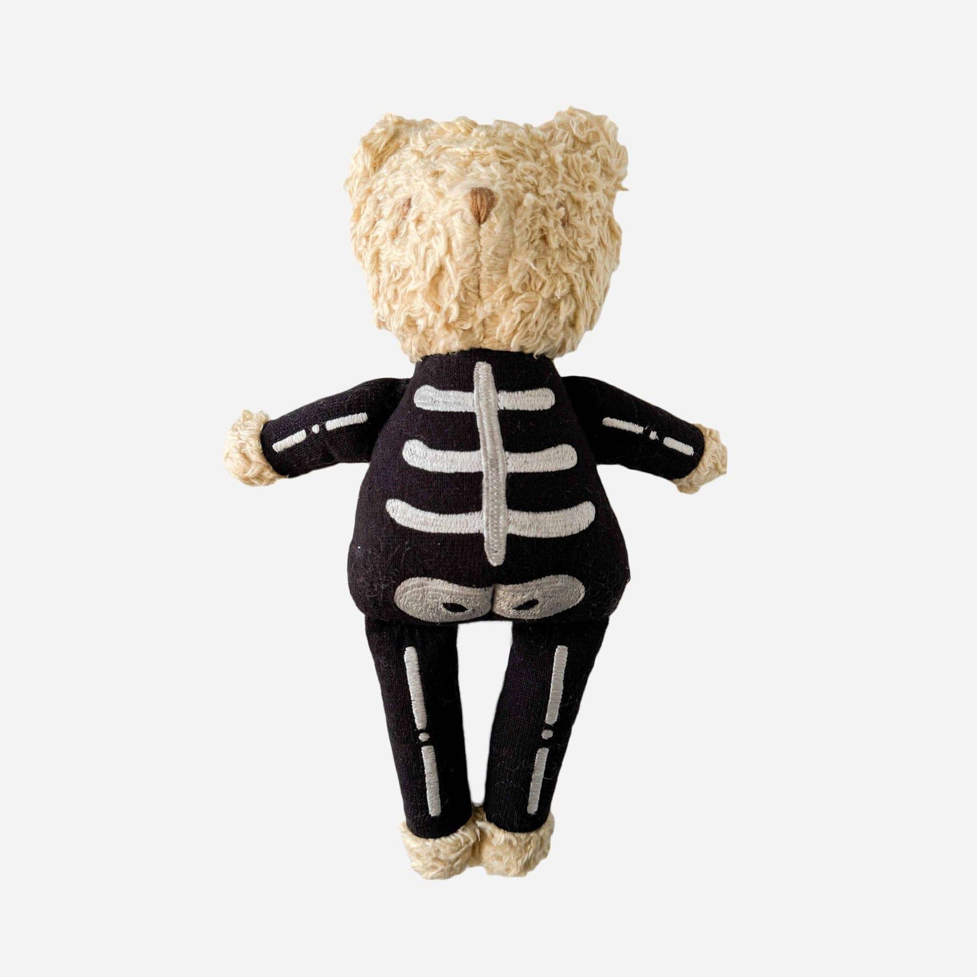 Plush Skeleton Bear Toy Halloween Stuffed Animal Doll Baby - Caitly