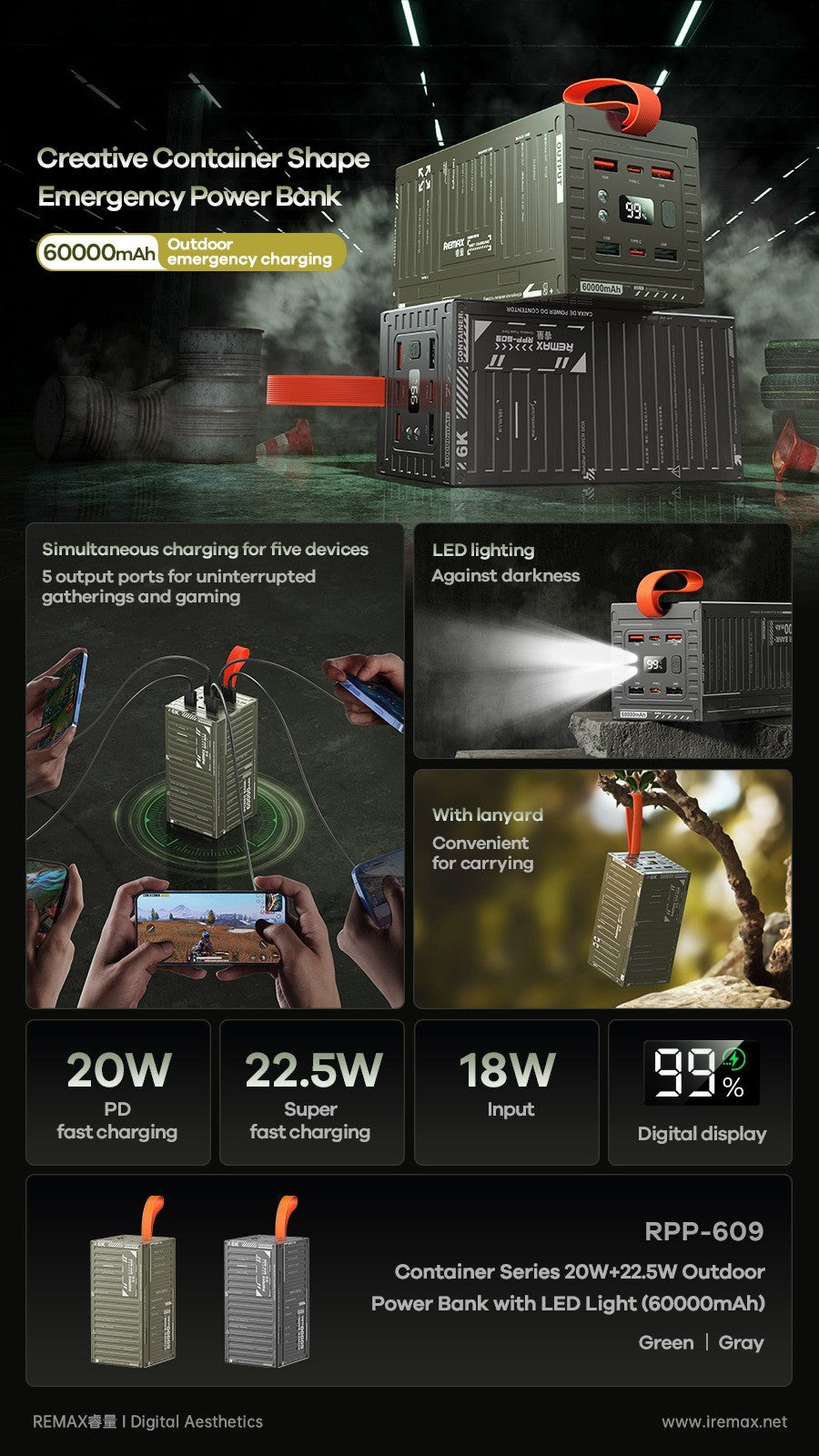 Portable LED Power Bank - vuliza