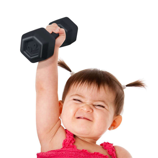 Buff Baby Dumbbell Rattle - Caitly