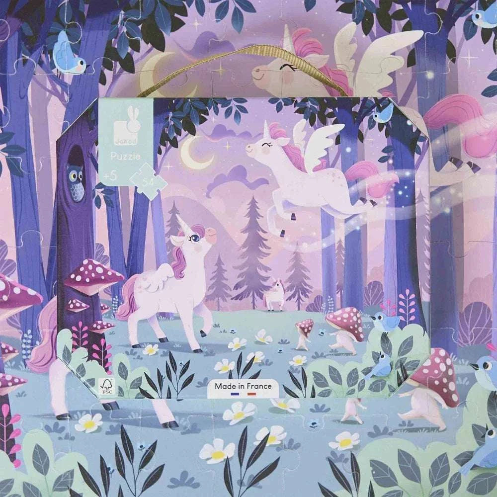 Janod Puzzle Unicorns - 54 pcs Jelly cat