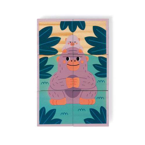 6 Animal Wooden Blocks - Caitly