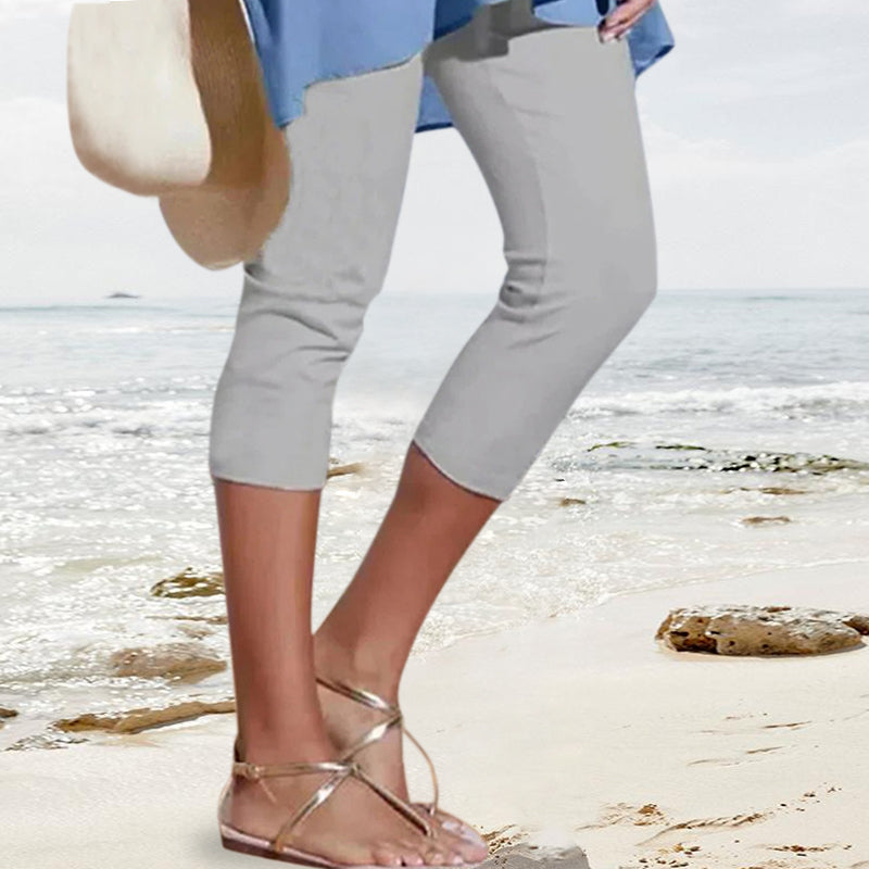 Women's Plain Casual Leggings - vuliza