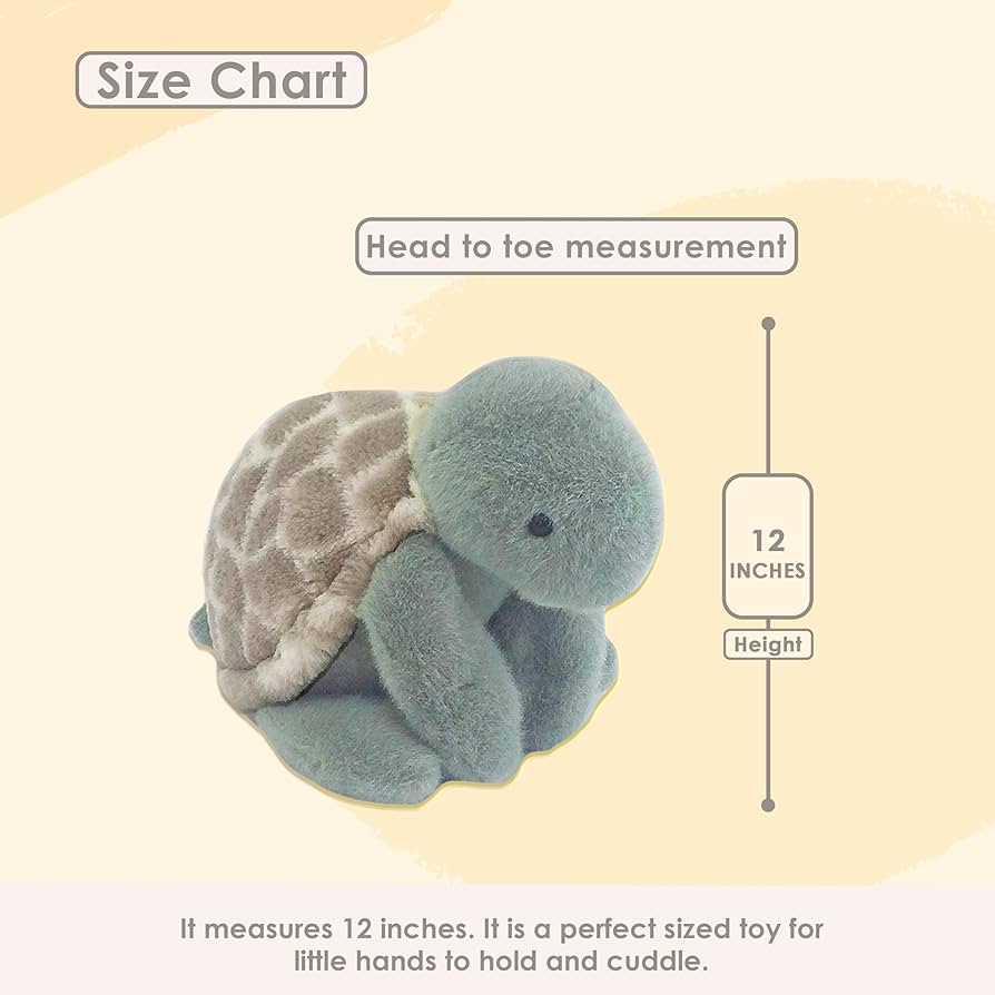 Mon Ami Taylor Cuddle Turtle Plush Toy - Caitly