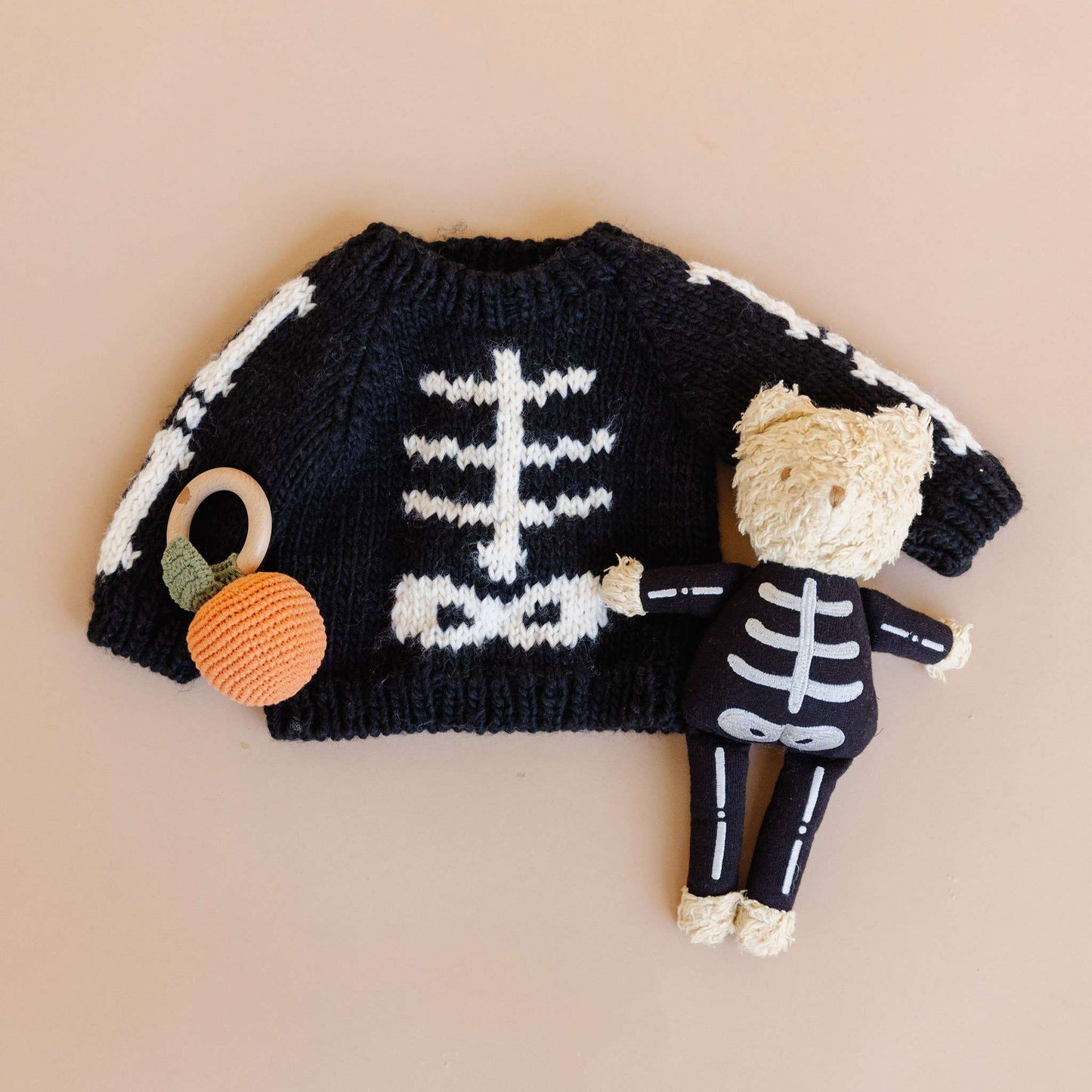 Plush Skeleton Bear Toy Halloween Stuffed Animal Doll Baby - Caitly