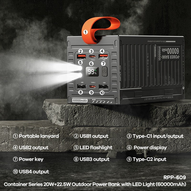 Portable LED Power Bank - vuliza